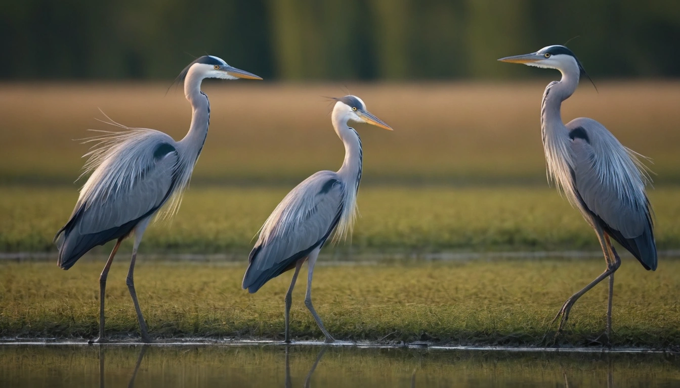 Garza en la orilla de un cuerpo de agua potencial presa para los caimanes en áreas cercanas a su hábitat Garza en la orilla de un cuerpo de agua potencial presa para los caimanes en áreas cercanas a su hábitat