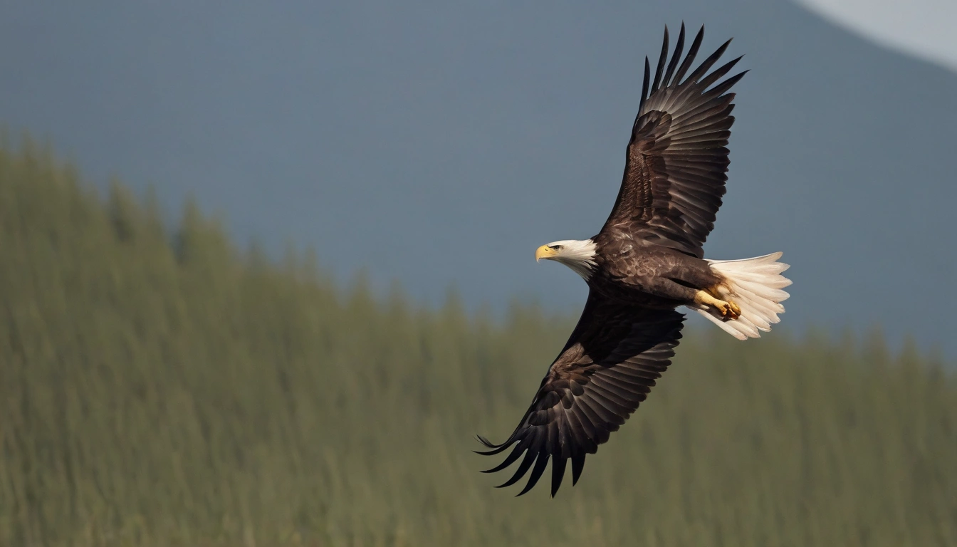 Observa cómo el águila vuela en busca de presas lo que puede ser una amenaza para las crías de ovejas Observa cómo el águila vuela en busca de presas lo que puede ser una amenaza para las crías de ovejas