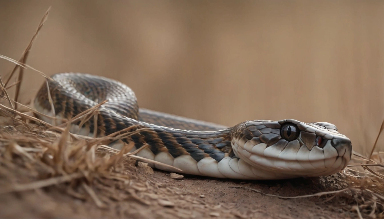 Serpiente acechando posible depredador de los polluelos y huevos de gallina Serpiente acechando posible depredador de los polluelos y huevos de gallina