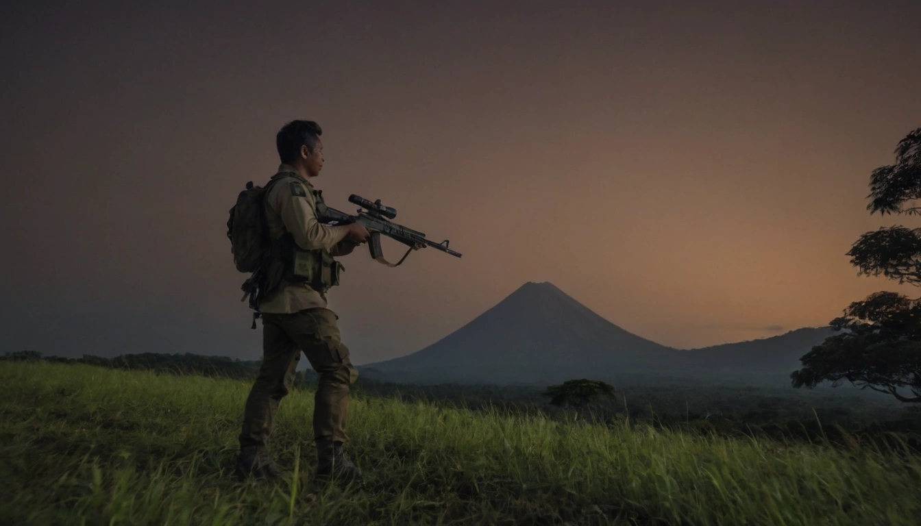 Un cazador la mayor amenaza para los dragones de Komodo Un cazador la mayor amenaza para los dragones de Komodo