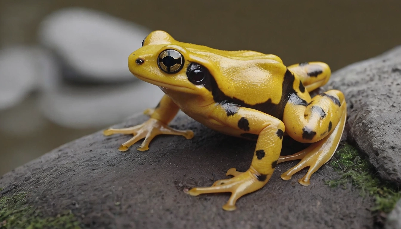 Rana común (Rana temporaria) en su hábitat natural en Europa, desde jardines hasta bosques.
