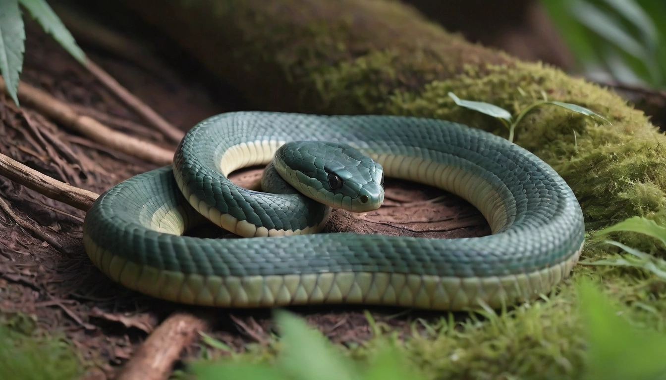 Serpiente arborícola enroscada, una posible amenaza para las lechuzas jóvenes en sus nidos Serpiente arborícola enroscada, una posible amenaza para las lechuzas jóvenes en sus nidos.