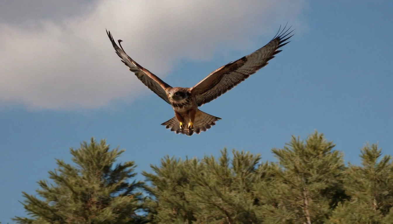 Halcón en el cielo, en busca de su presa, como la codorniz. Halcón en el cielo, en busca de su presa, como la codorniz.